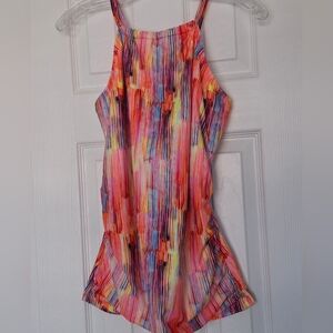 Venus Colorful Striped Halter Tankini